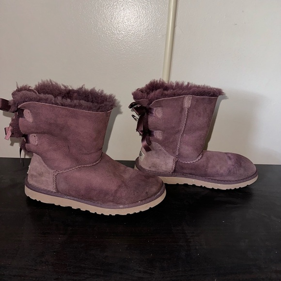 Purple Bailey Bow Uggs - Picture 2 of 5